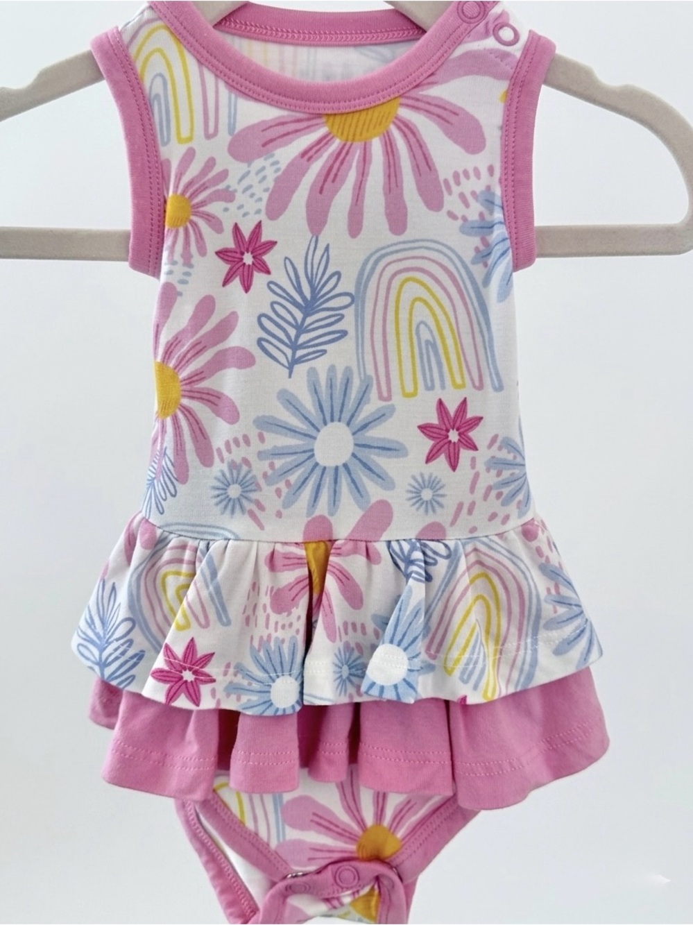 Birdie Bean Bamboo Twirl Dress Rainbow Floral